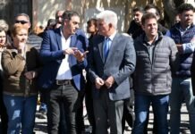 Poggi e Hissa inauguraron obra de repavimentación y cloacas en avenida Lafinur