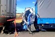 Murió un hombre en un choque entre dos camiones en la Autopista de las Serranías Puntanas