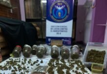 Merlo: anularon un centro de venta y distribución de drogas, incautaron marihuana por más de $13 millones y detuvieron a dos hombres