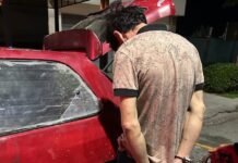 San Luis: demoraron a un hombre que intentó robar cables de fibra óptica en pleno centro