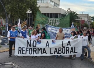 A horas de la sanción definitiva, sindicatos volvieron a protestar contra la Reforma Laboral