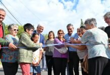 Poggi e Hissa inauguraron obras en el barrio Telepostal