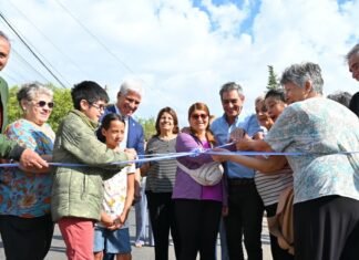 Poggi e Hissa inauguraron obras en el barrio Telepostal