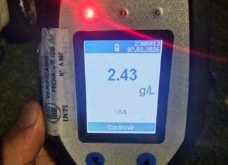 Detectaron 58 conductores alcoholizados el fin de semana