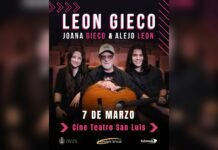 El reconocido artista León Gieco se presenta este sábado en el Cine Teatro
