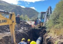 Quedó reparado el acueducto de Aguada II tras una rápida intervención municipal