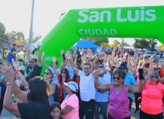 La 5° Correcaminata Saludable se vivió este sábado junto al lanzamiento del Torneo Interbarrial 2026