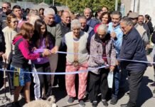 Barrio San Martín Anexo: inauguraron cinco cuadras de cordón cuneta y 50 luminarias LED