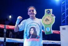 Micaela Luján derrotó a Diana Delbono y ganó el título vacante Supermosca de la FIB