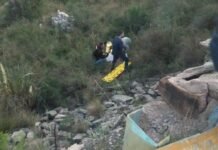 El Trapiche: un motociclista cayó desde unos cinco metros tras chocar contra una pirca y está grave