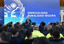 Poggi puso en marcha la especialidad Ruralidad Segura e invirtió en móviles policiales