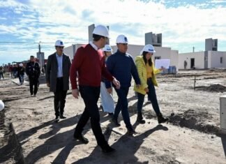 Tenemos Futuro: Poggi visitó los futuros hogares que se construyen en ciudad de San Luis