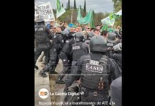 Asamblea legislativa: represión policial a ATE en inmediaciones de la Legislatura
