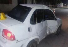 Murió un motociclista tras chocar con un automóvil en la Av. Eva Perón