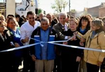 Hissa y Poggi inauguraron obras de repavimentación en el barrio Eva Perón