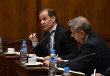 Media sanción a la nueva Ley de Ministerios de Poggi. La oposición hizo duras críticas, pero no votó en contra