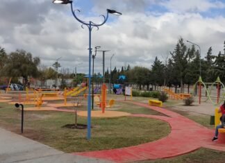 Hissa inauguró la renovación de la plaza Huellas Compartidas