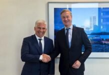 Poggi se reunió con el embajador de la Unión Europea en Argentina