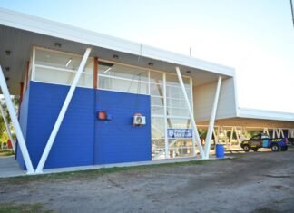 Poggi puso en marcha la refacción del puesto limítrofe de Desaguadero y anunció mejoras en 14 ingresos pavimentados a San Luis