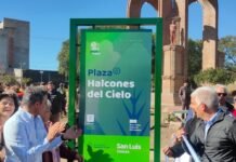 Inauguraron a renovación integran de la plaza Halcones del Cielo