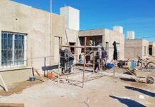 Avanza la construcción de 20 viviendas en Beazley y Fraga