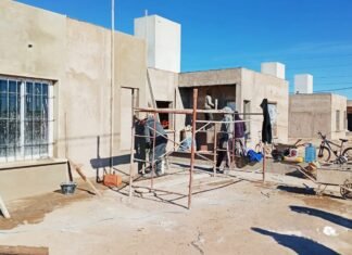 Avanza la construcción de 20 viviendas en Beazley y Fraga