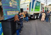 Hissa inauguró la repavimentación de 5 cuadras sobre Hipólito Yrigoyen y presentó un nuevo camión de recolección de $670 millones
