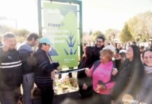 Hissa inauguró la primera plaza del barrio Monseñor Tibiletti y anticipó que analizan regular Uber
