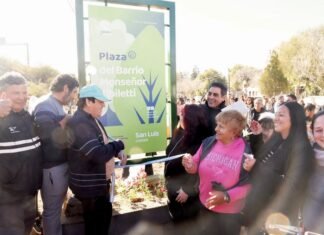 Hissa inauguró la primera plaza del barrio Monseñor Tibiletti y anticipó que analizan regular Uber