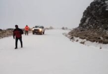Vialidad Provincial mantiene cortes preventivos en rutas serranas por presencia de hielo