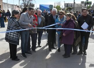 Hissa y Poggi inauguraron obras de accesibilidad y repavimentación en la zona de Esteban Adaro y Estado de Israel