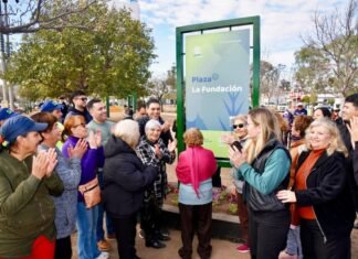 Volvé a Tu Plaza: inauguraron la renovación integral de la plaza Fundación en el barrio Justo Daract