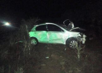 Una mujer murió tras un vuelco en la Autopista 55, al sur de Villa Mercedes