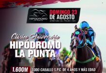 El Hipódromo La Punta celebra sus 18 años con un clásico que repartirá $12 millones en premios