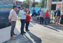 Hissa inauguró las obras sobre Lafinur y anunció la repavimentación completa de la avenida por etapas