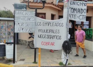 ATE advirtió que iniciará un plan de lucha si el Municipio de Merlo no paga los salarios en las próximas 24 horas
