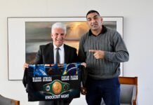 Poggi recibió a “El Flaco” Aumada, el nuevo campeón sudamericano de los pesados