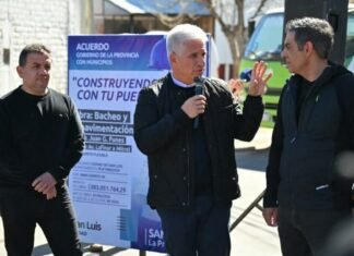 Hissa y Poggi inauguraron la obra de repavimentación de un tramo de Av. Funes