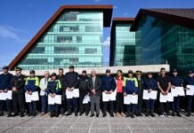 Poggi entregó decretos e insignias de ascensos a más de 500 policías de la Unidad Regional N°1