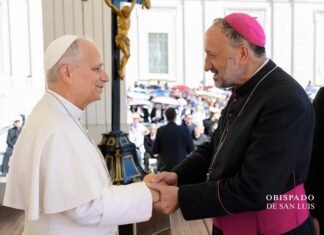 El Papa León XIV recibió al obispo de San Luis en una audiencia privada en el Vaticano