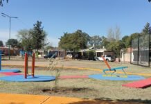 Hissa y Poggi inauguraron la puesta en valor de la plaza Maestras Puntanas del barrio AMPPyA