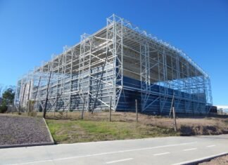 La obra del Polideportivo de la Villa Deportiva suma nuevos frentes de trabajo