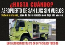 Suspendieron los vuelos comerciales en San Luis hasta el 2 de noviembre por la rotura de una autobomba