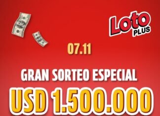 Loto Plus sortea 1.500.000 dólares libres de impuestos