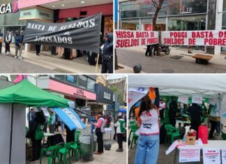 “Los aumentos no recomponen los salarios”: la Intersindical visibilizó sus reclamos en la peatonal