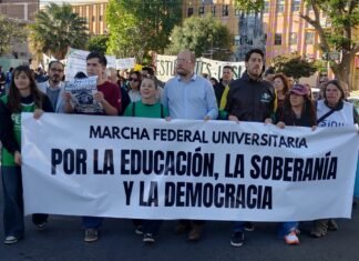 Quinta Marcha Federal Universitaria: en San Luis también se reclamó que Milei cumpla la ley de financiamiento